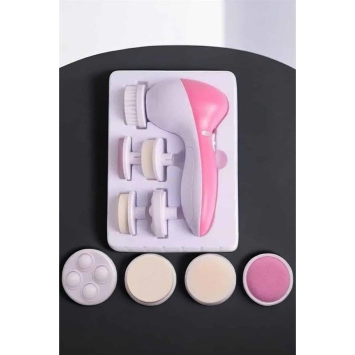 Taşınabilir Yüz Temizleme Cihazı Masaj Peeling Temizlik 5 Başlıklı