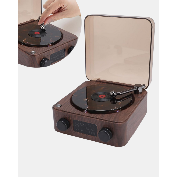 Stereo Bluetooth Hoparlör – Gece Lambalı ve Saat Göstergeli