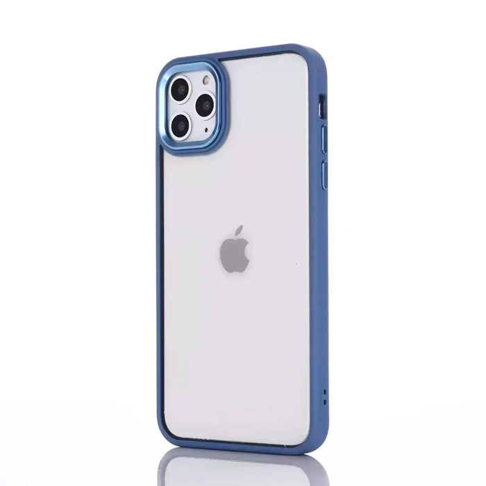 Ally iPhone 13 Pro Max 6.7inç Kılıf Parlak Renkli Çerçeveli Ultra Lüx TPU Silikon Kılıf-(5775)