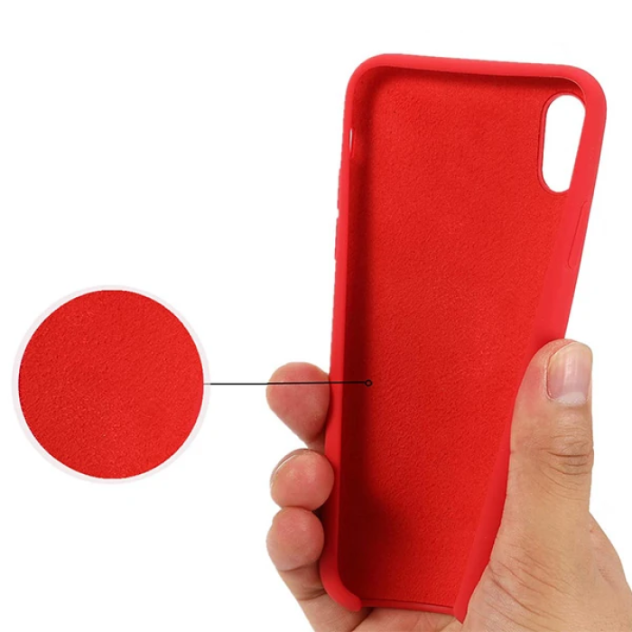 iPhone XS Max 6.5 Lansman Kılıf İçi Kadife Soft Silikon Kılıf-(5775)