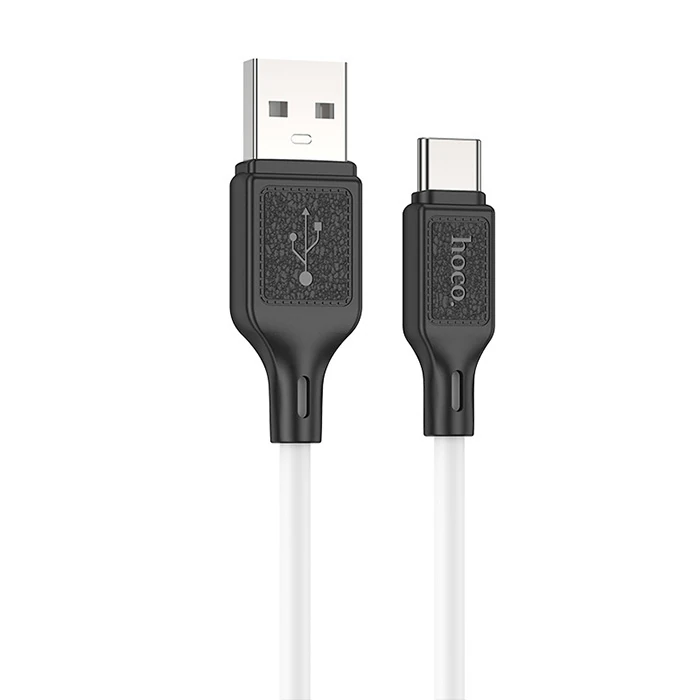 HOCO X90 USB to Type-C 3A Silikon Hızlı Şarj ve Data Kablosu-(5775)
