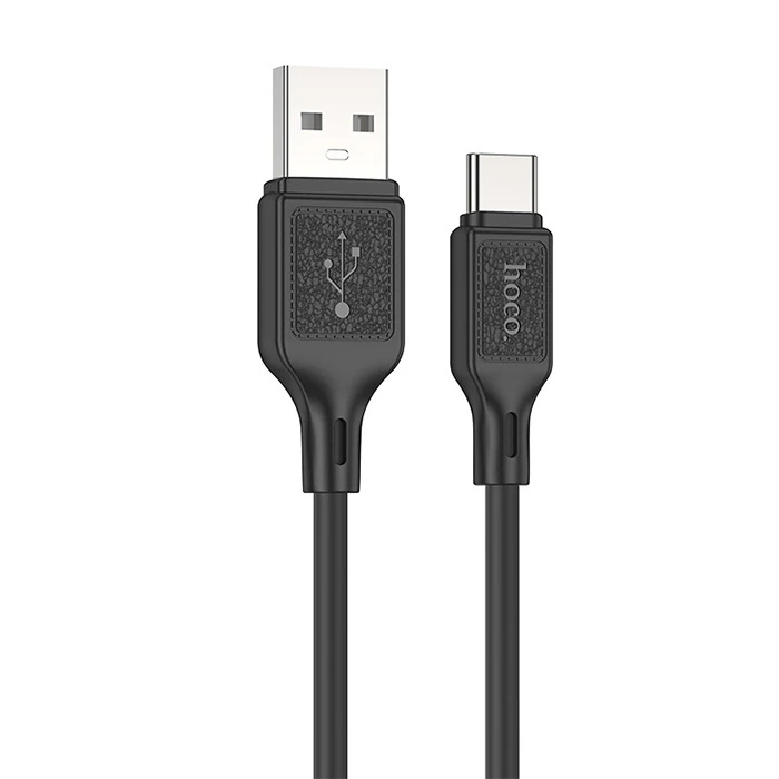 HOCO X90 USB to Type-C 3A Silikon Hızlı Şarj ve Data Kablosu-(5775)
