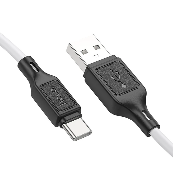 HOCO X90 USB to Type-C 3A Silikon Hızlı Şarj ve Data Kablosu-(5775)