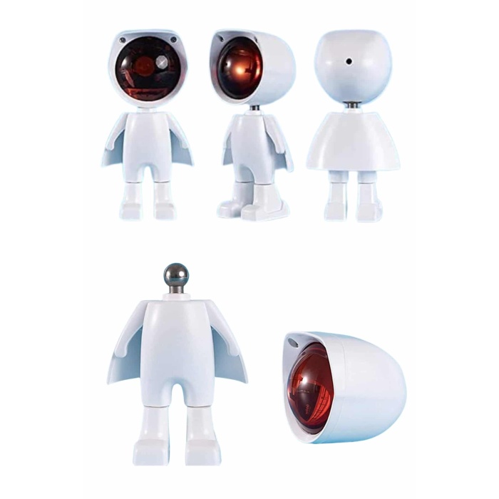 Gün Batımı Lambası Işık Arka Plan Projektör Sevimli Astronot Enerji Tasarruflu