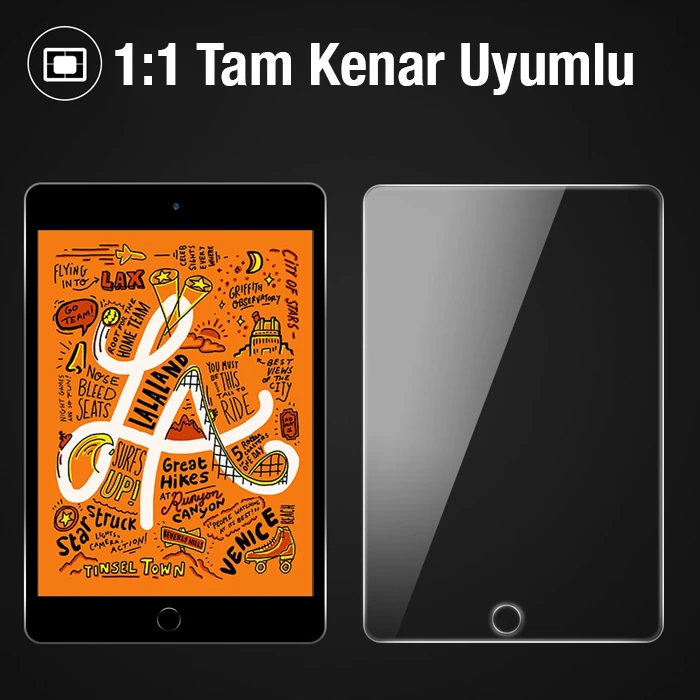 ALLY iPad 9.7  Tempered Kırılmaz Cam Ekran Koruyucu-(5775)