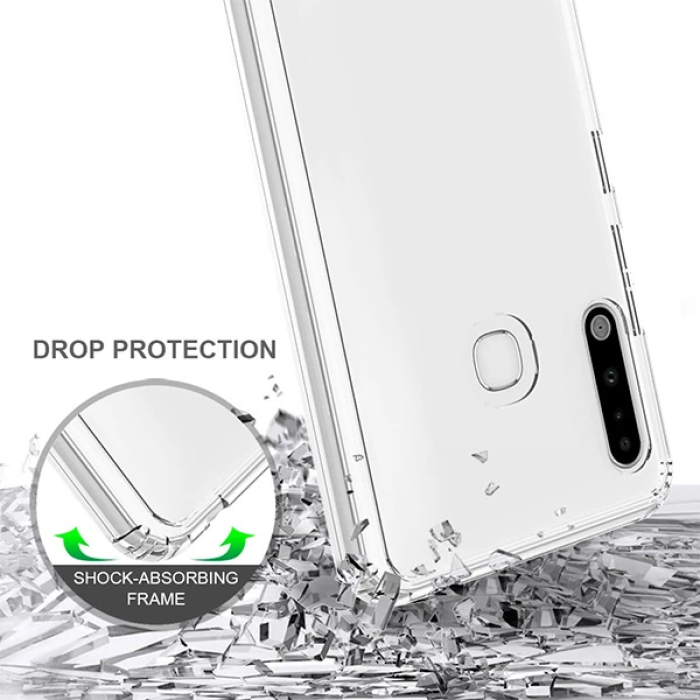 Ally SM Galaxy A70e Anti-Drop Darbe Emici Silikon kılıf Shockproof kılıf-(5775)