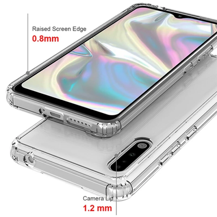 Ally SM Galaxy A70e Anti-Drop Darbe Emici Silikon kılıf Shockproof kılıf-(5775)