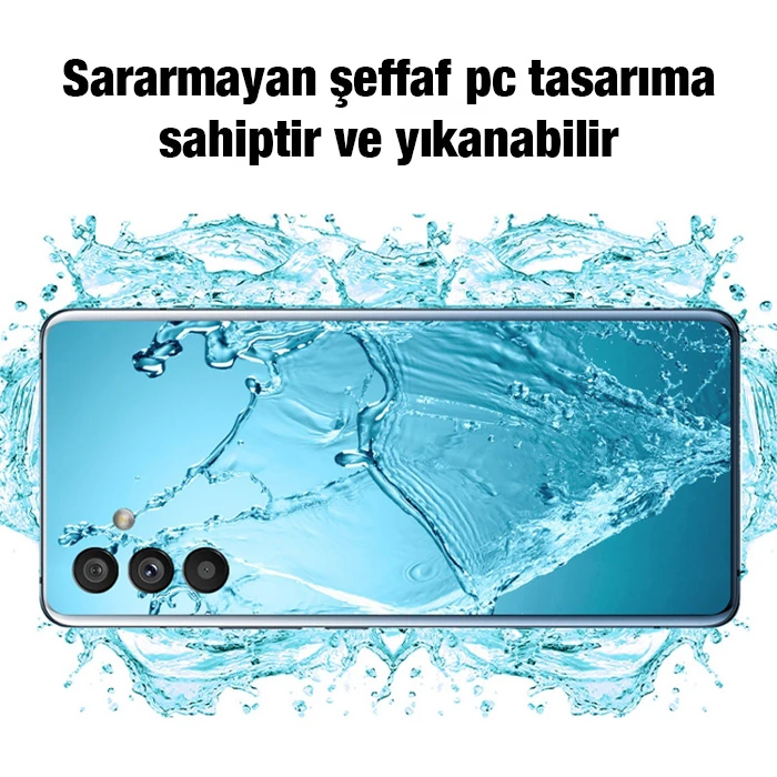 Ally SM Galaxy A13 5G Kılıf Kamera Korumalı Ultra İnce Şeffaf Silikon-(5775)