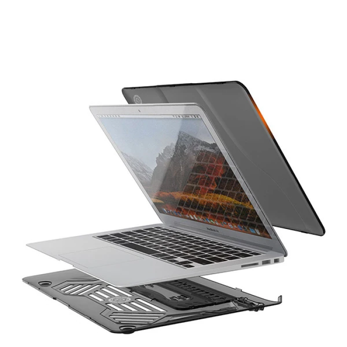 Ally Macbook Air 13A1466/1363 Portatif Alt Üst Kılıf+çanta-(5775)