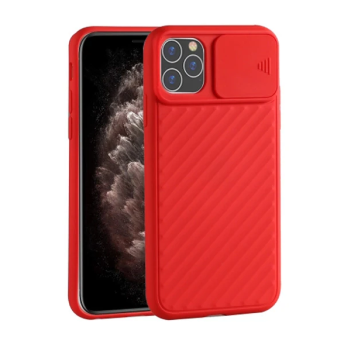 Ally İPhone 11 Pro 5.8 Kılıf Kamera Kapatan koruyucu Sürgülü Kılıf-(5775)