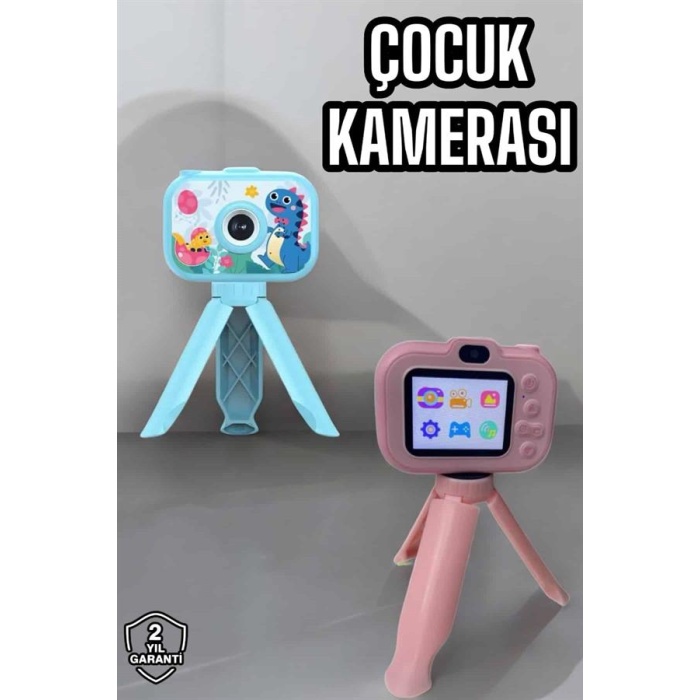 Ayaklı Mini Fotoğraf Makinesi Çocuk Için Eğitici Video Kamera