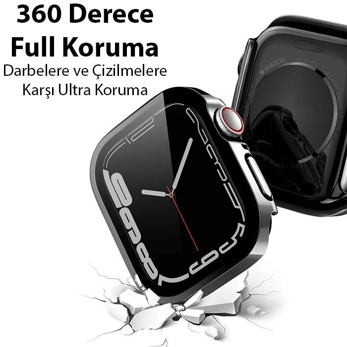 Dux Ducis Hamo Series Apple Watch Ultra 49mm için Hard PC Full Koruma Sert Armor Zırh Kılıf-(5775)