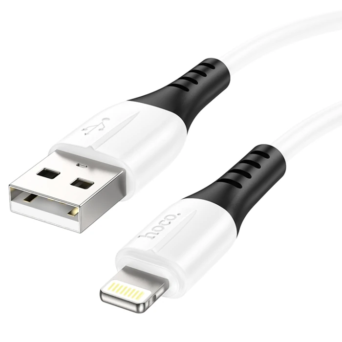 HOCO X82 iPhone Lightning to USB 2.4A Silikon Data ve Şarj Kablosu-(5775)