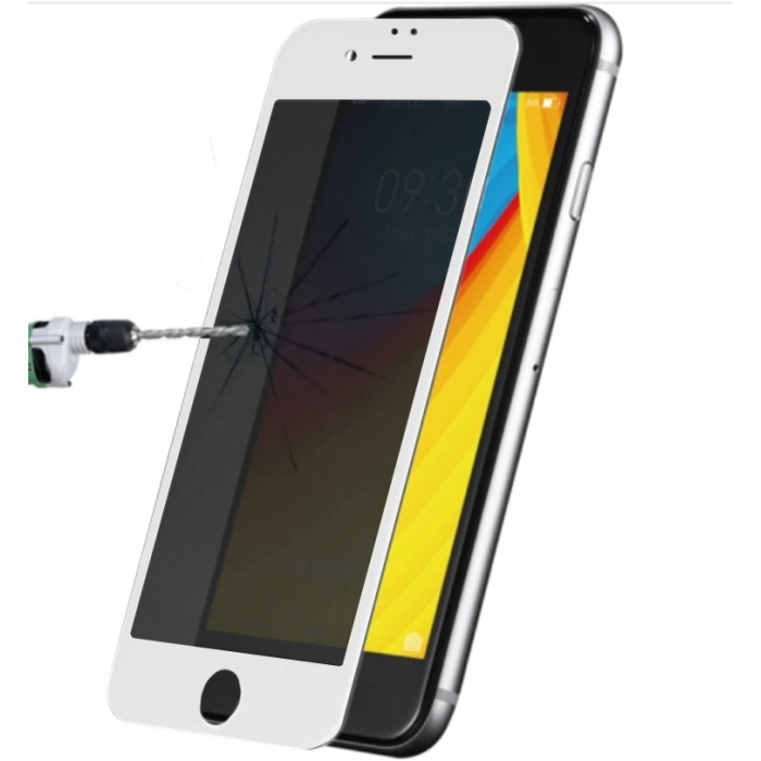 iPhone SE3-SE2 İPhone 8-7 3D Full Privacy Gizlilik Kırılmaz Cam Ekran Koruyucu-(5775)