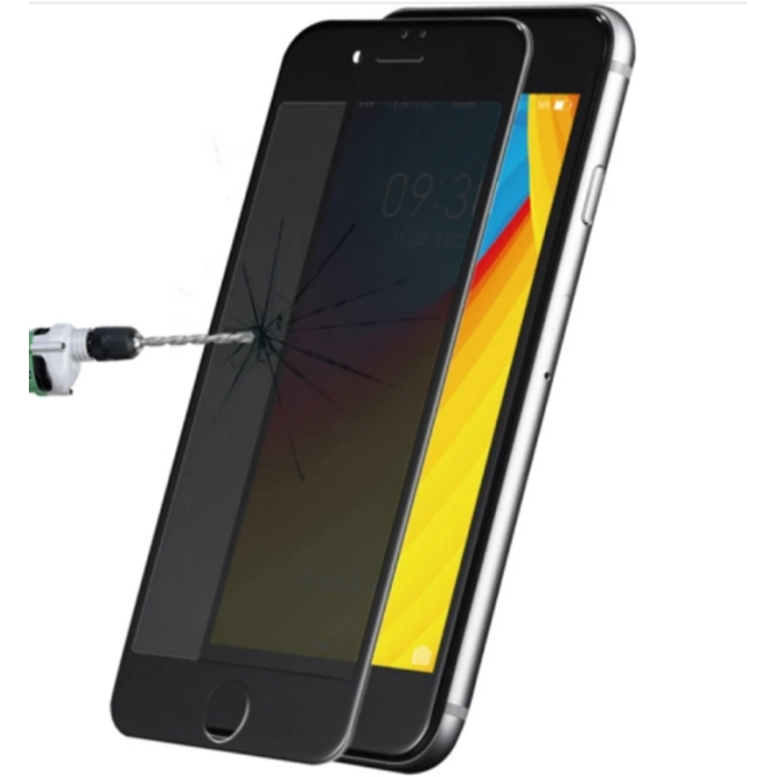 iPhone SE3-SE2 İPhone 8-7 3D Full Privacy Gizlilik Kırılmaz Cam Ekran Koruyucu-(5775)
