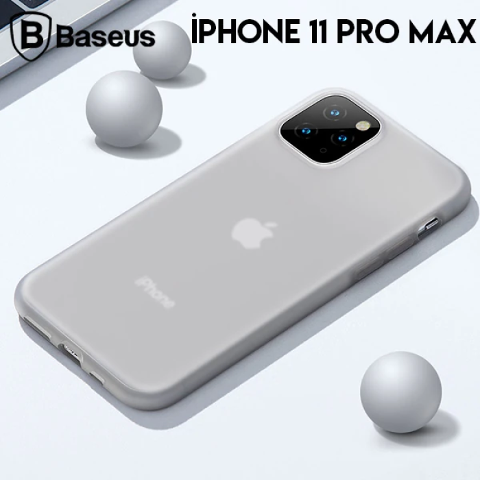 Baseus Jelly Liquid Silica Gel iPhone 11 Pro Max 6.5 Kılıf Şeffaf Sıvı Silikon Kılıf-(5775)