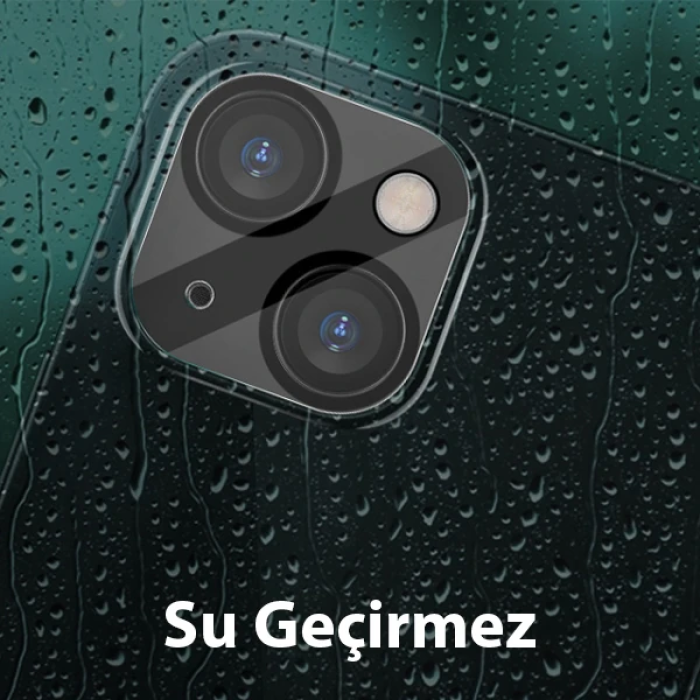 ALLY İPhone 13-13 Mini 3D Full Tempered Glass Cam Kamera Koruyucu-(5775)