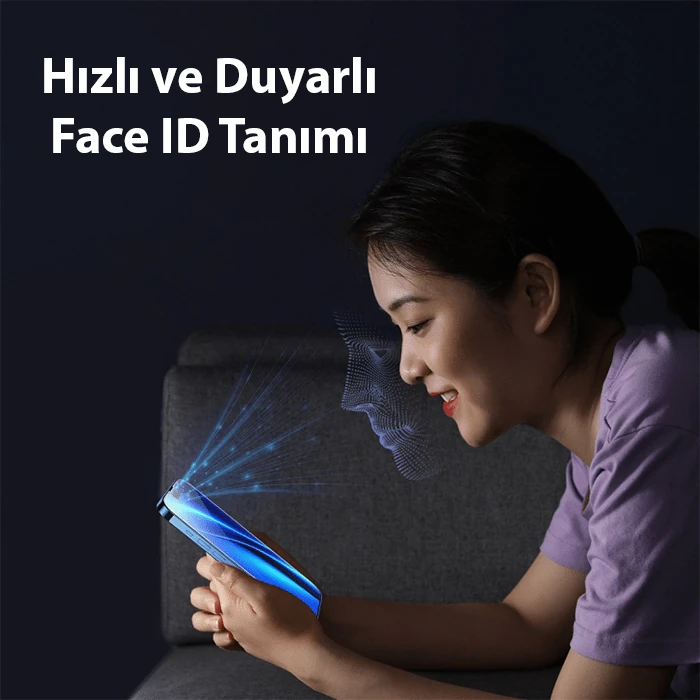 Baseus Crystalline iPhone 15 Pro Max Privacy Hayalet Full Koruma Cam Ekran Koruyucu-(5775)