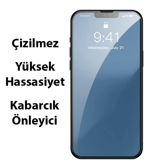 ALLY iPhone 13 Mini 5.4inç Tempered Kırılmaz Cam Ekran Koruyucu-(5775)