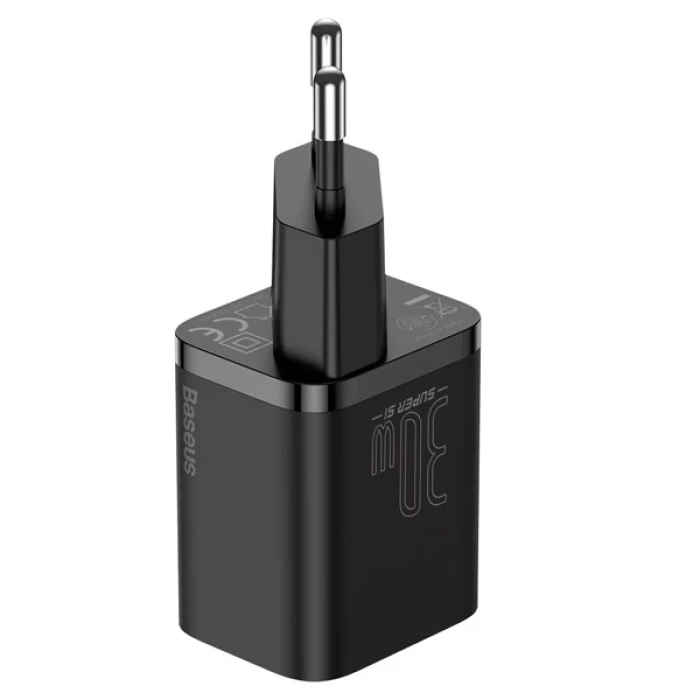 Baseus Super Si 1C 30W PD Type-C Hızlı Şarj Adaptörü - İPhone 15-14-13-12-11 Hızlı Şarj-(5775)