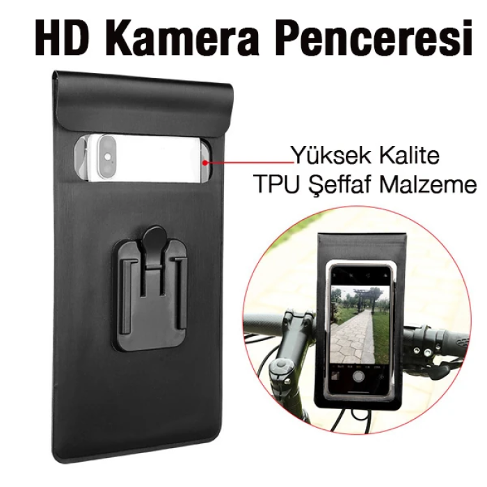 ALLY F1-C Su Geçirmez Bisiklet Gidon Telefon Tutucu-(5775)