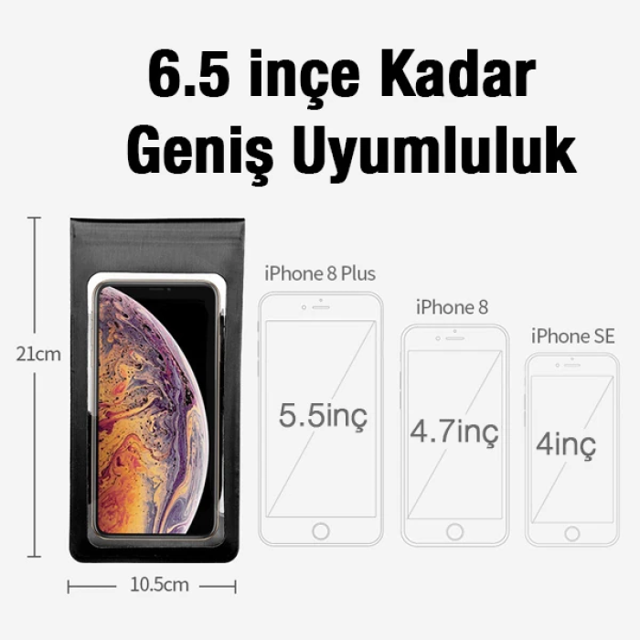 ALLY F1-C Su Geçirmez Bisiklet Gidon Telefon Tutucu-(5775)