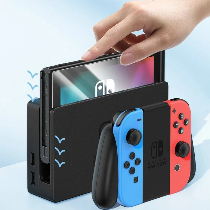 Baseus Crystal Series Nintendo Switch 2019 için Cam Ekran Koruyucu 2 Adet-(5775)