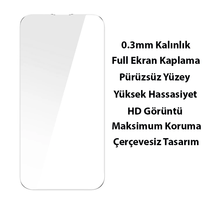 Baseus Liquid Silica Gel iPhone 14 Pro 6.1 Magsafe Silikon Kılıf + Tempered Ekran Koruyucu Set-(5775)