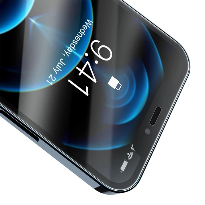 Baseus iPhone 12 Pro Max 6.7 0.3mm HD Anti-drop Tempered Kırılmaz Cam Ekran Koruyucu 2 Adet-(5775)
