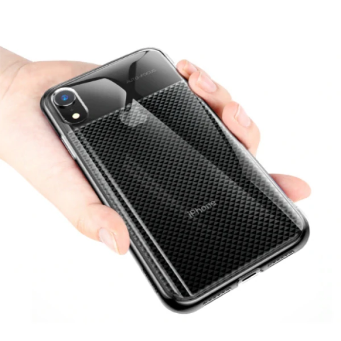 Baseus İphone Xr 6.1 Glistenıng Şeffaf Lüx Silikon Kılıf-(5775)