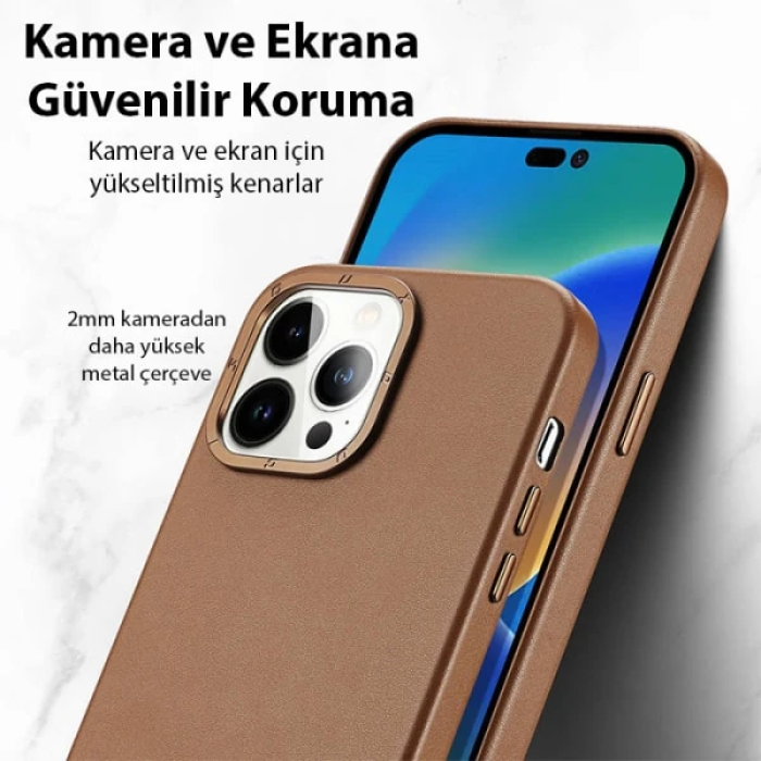 Dux Ducis Grit Series iPhone 14 Pro Max 6.7inç Premium MagSafe Uyumlu Kılıf-(5775)