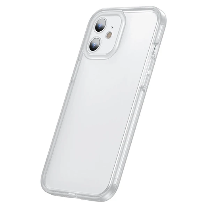 Baseus iPhone 12 Mini Kamera Lens Koruyuculu Frame Kılıf-(5775)