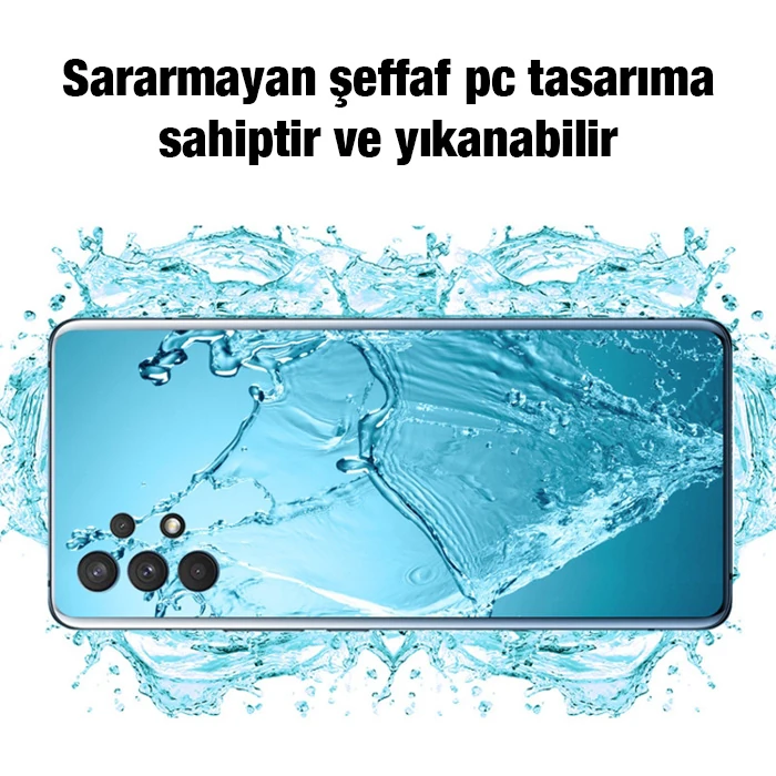ALLY Samsung Galaxy A33 5G Kılıf Kamera Korumalı Ultra İnce Şeffaf Silikon Kılıf-(5775)