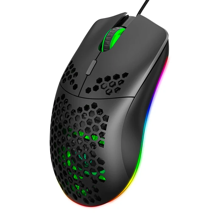 HXSJ J900 USB Kablolu RGB Dpi Oyuncu Mouse Gaming Mouse-(5775)