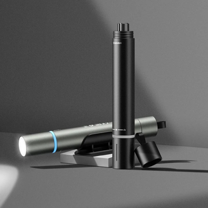 Baseus Savior Araç Pencere Camı Kırıcı ve Şarjlı Fener/Emergency Light-(5775)