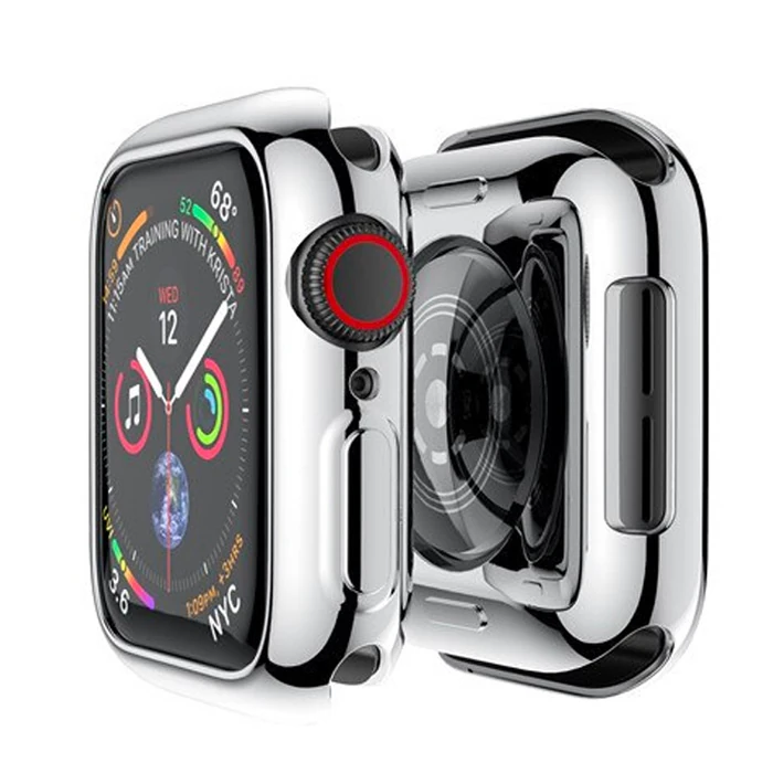 ALLY Apple Watch 7-8 45mm 360 Koruma Ultra Slim Silikon Kılıf-(5775)