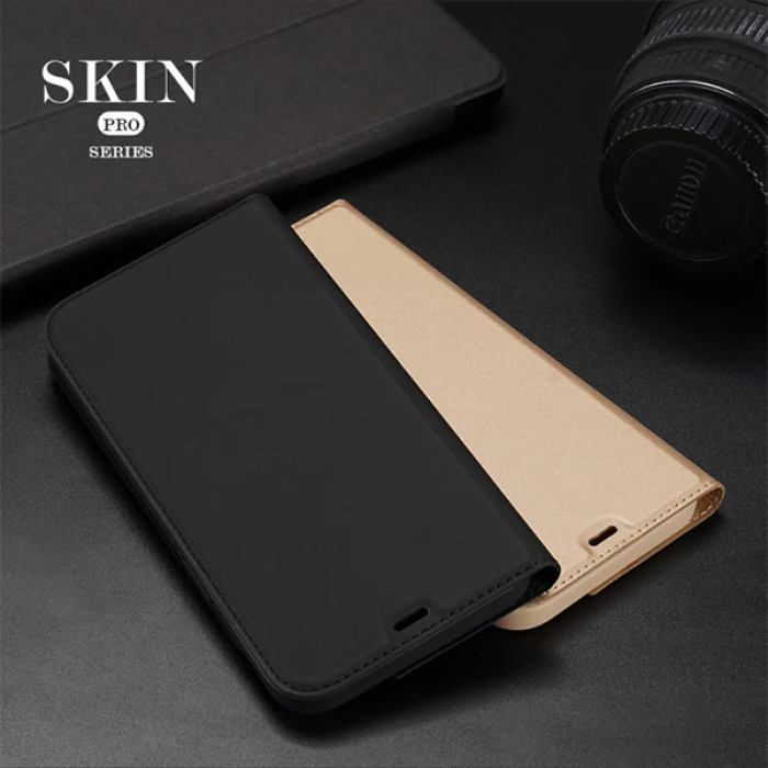 DUX DUCİS İPhone 12 Pro Max Kılıf Kapaklı Flip Cover Kılıf Skin Pro Series Kılıf-(5775)