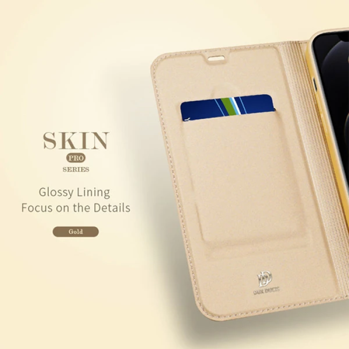DUX DUCİS İPhone 12 Pro Max Kılıf Kapaklı Flip Cover Kılıf Skin Pro Series Kılıf-(5775)