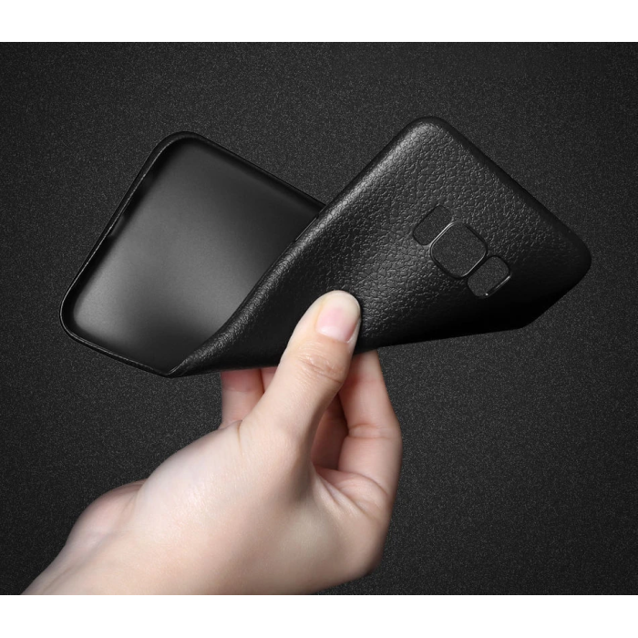 Ally SM Galaxy S8 Deri Dokulu Premium Soft Silikon Kılıf-(5775)