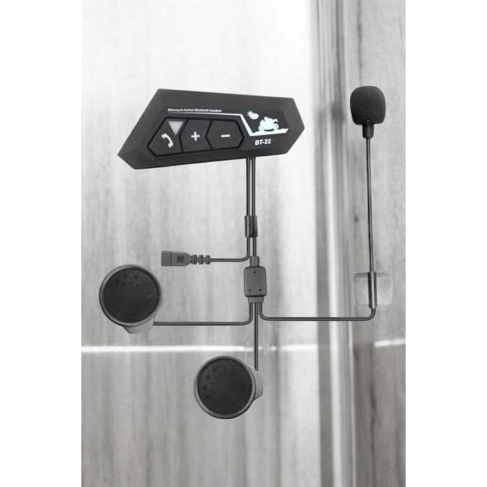 İnterkom Intercom Kask Kulaklık Bt22 Bluetooth Motosiklet Kulaklık 5.0 Bluetooth