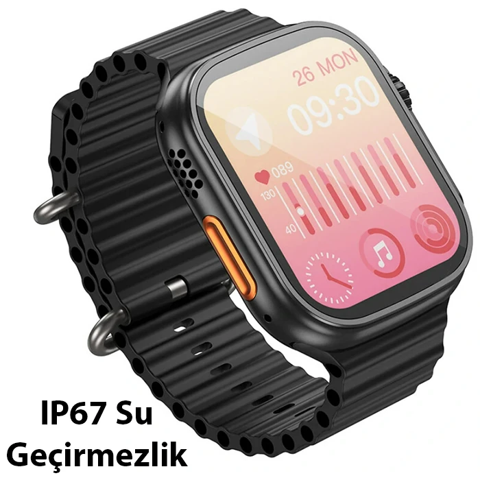 HOCO Y12 Ultra Watch Sesli Görüşme IP67 Su Geçirmez Sport Akıllı Saat-(5775)
