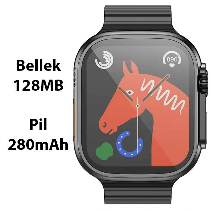 HOCO Y12 Ultra Watch Sesli Görüşme IP67 Su Geçirmez Sport Akıllı Saat-(5775)