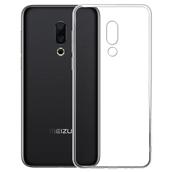 Meizu 16 Plus Kamera Korumalı Ultra Koruma Silikon Kılıf-(5775)