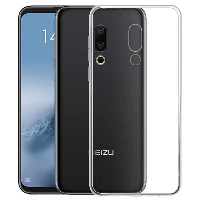 Meizu 16 Plus Kamera Korumalı Ultra Koruma Silikon Kılıf-(5775)