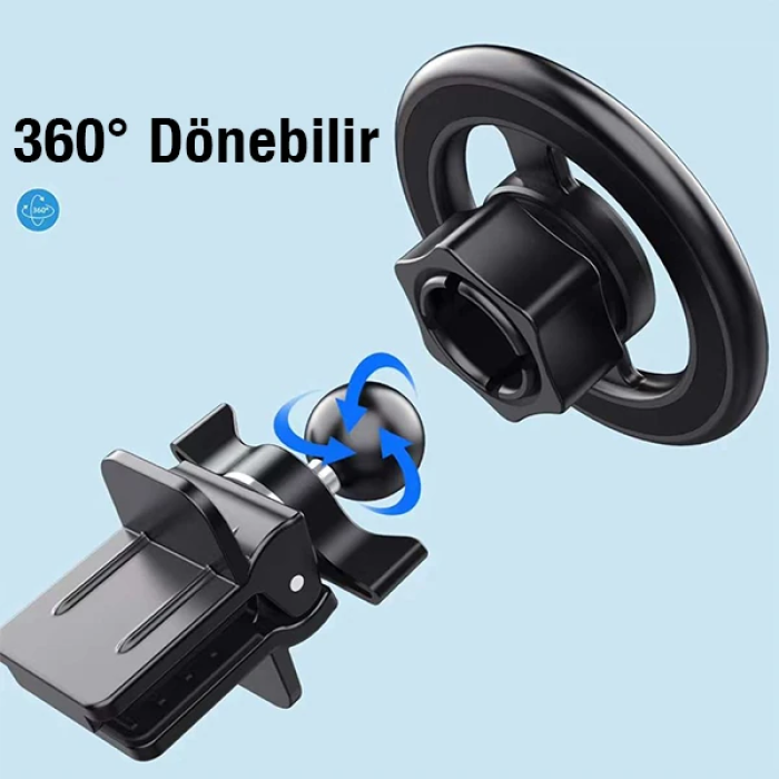 Ally HL-153A Mıknatıslı Araç Havalandırma Telefon Tutucu-(5775)
