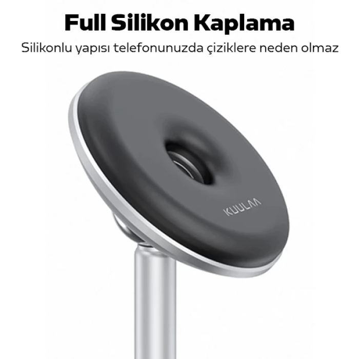 KUULAA Güçlü Mıknatıslı Manyetik Standlı Cep Telefon Araç Tutucu-(5775)