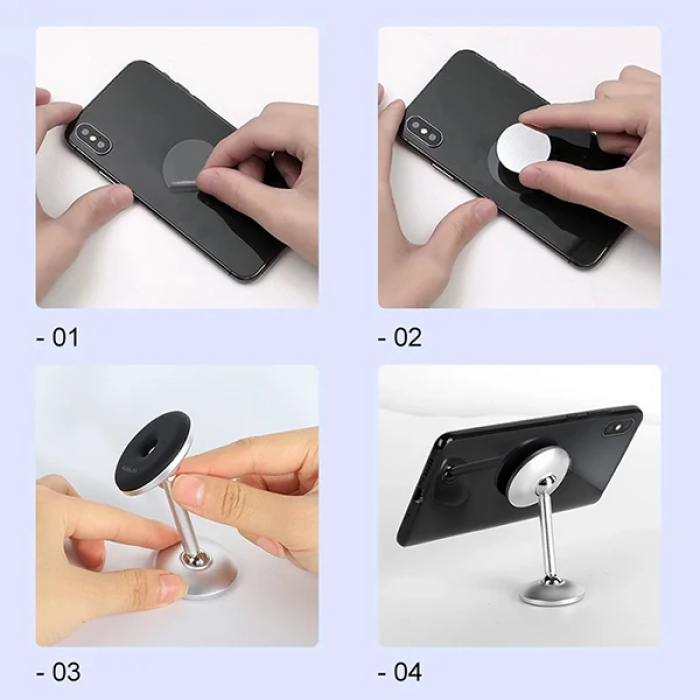 KUULAA Güçlü Mıknatıslı Manyetik Standlı Cep Telefon Araç Tutucu-(5775)