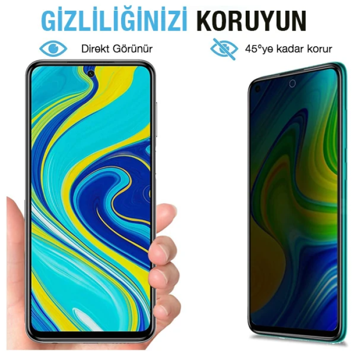 ALLY SM Galaxy M31S 3D Full Privacy Gizlilik Tempered Cam Ekran Koruyucu-(5775)
