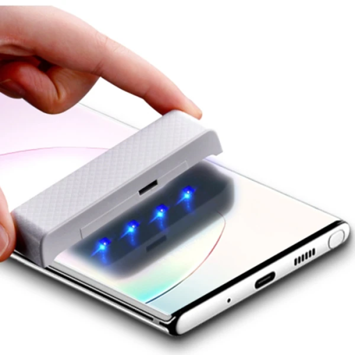 Ally Sm Galaxy Note 20 Full Uv Liquid+Uv Işık 3d Kırılmaz Cam Ekran Koruyucu-(5775)