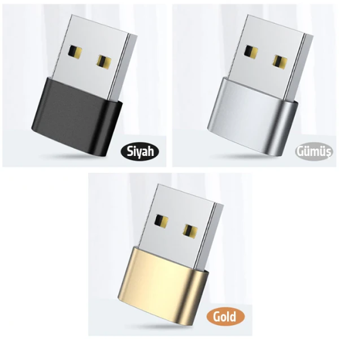 ALLY USB to Type-C Dişi Çevirici Dönüştürücü Adaptör-(5775)